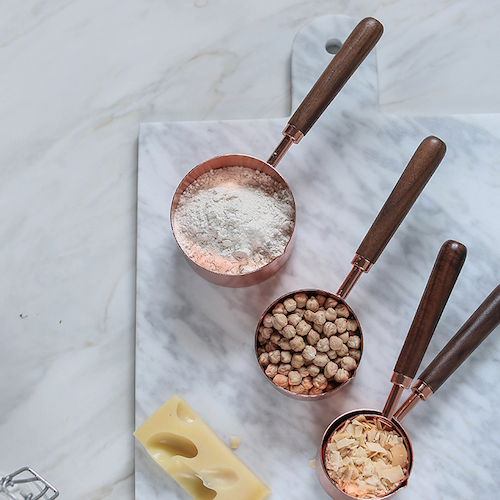 rosegold measuring spoons